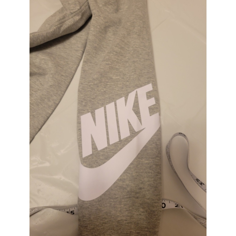 Nike Leggings Womens Medium Sportswear Mid-Rise Swoosh ActiveWear AT5446-091 - Picture 3 of 6